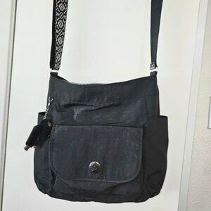 Kipling Black Nyrie Hobo Crossbody Bag